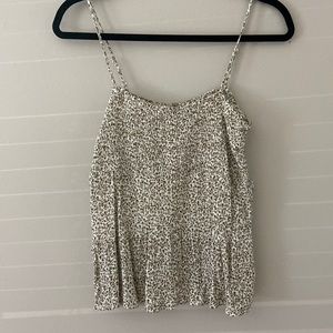 Paper Crane Smocked Baby Doll Tank